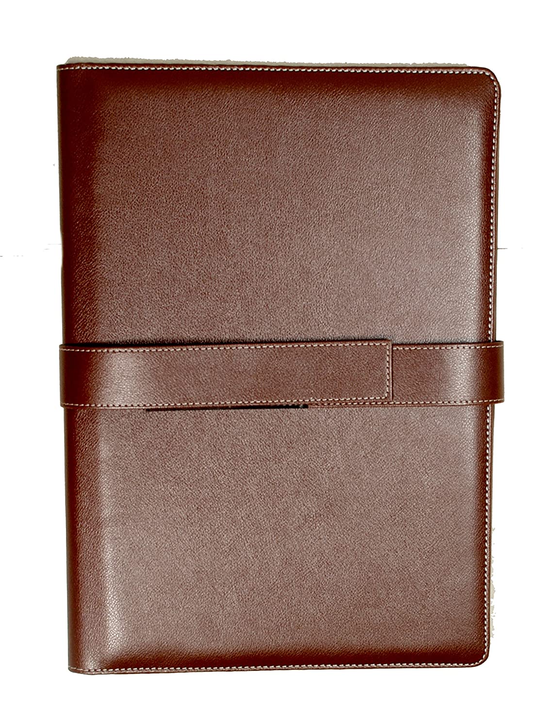 Sukeshcraft Dak File Folder With Belt Patent Brown