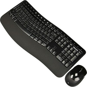 माइक्रोसॉफ्ट वायरलेस कम्फर्ट डेस्कटॉप 5050 ब्लैक कीबोर्ड माउस कॉम्बो