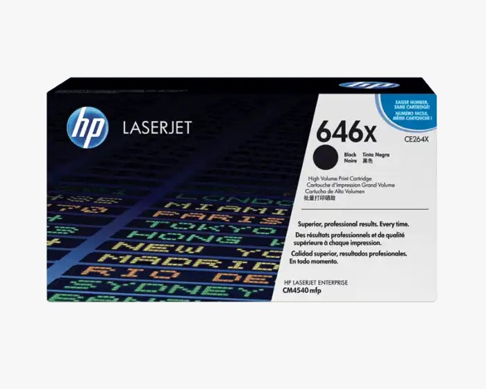 HP 646X Black High Yield Original LaserJet Toner Cartridge