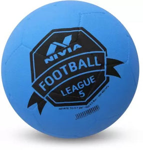 खुला बॉक्स अप्रयुक्त निविया लीग मोल्डेड फुटबॉल आकार 5 नीला