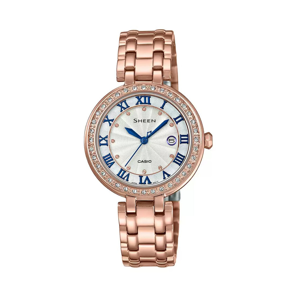 Casio Sheen SHE 4034PG 7AUDR SX248 Pink Gold IP Women's Watch