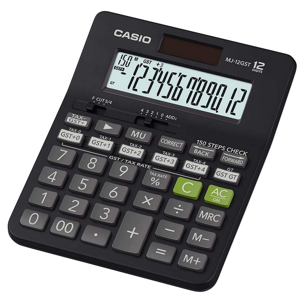 Casio MJ 12GST GST Calculator Black