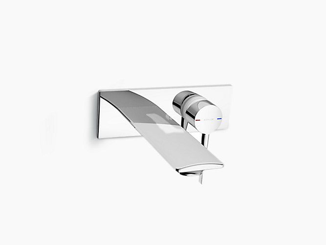 Kohler Stance K-9106IN-4ND-CP Wall mount lavatory faucet in polished chrome