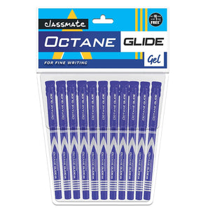 Classmate Octane Glide Gel Blue 10s Pouch 4030242MY Pack of 50