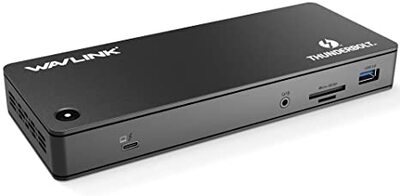 Wavlink Dual Display Port Thunderbolt 3 Dock With 60w Charging