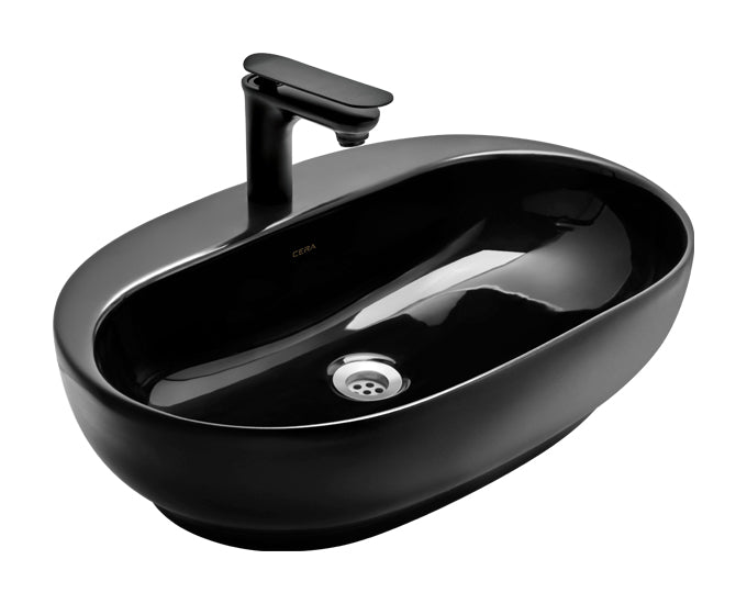 Cera Cafe Matt Black Table Top Wash Basin S2020103MB