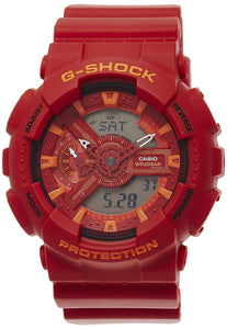 Casio G Shock Analog Digital Red Dial Men's Watch GA 110AC 4ADR G445