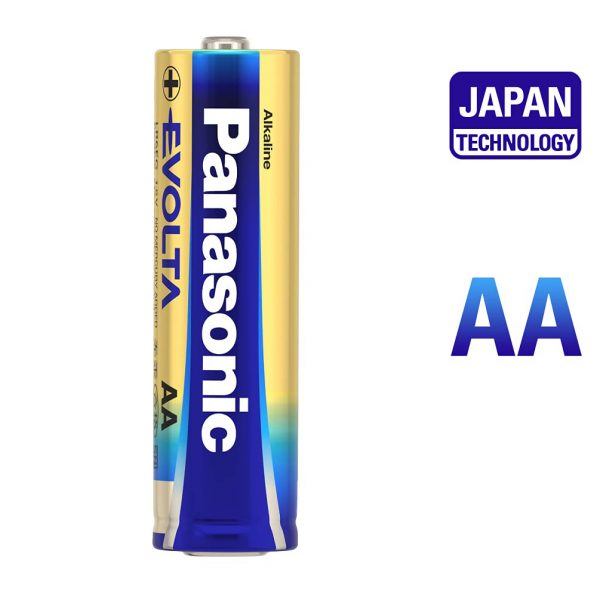 पैनासोनिक इवोल्टा अल्कलाइन - एए (सिंगल बैटरी) (10 का पैक)