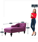 Load image into Gallery viewer, Detec™ Armin RHS Chaise - Dark Purple Color
