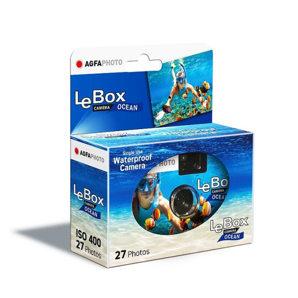AgfaPhoto LeBox Ocean 400 27 एक्सपोज़र डिस्पोजेबल कैमरा 