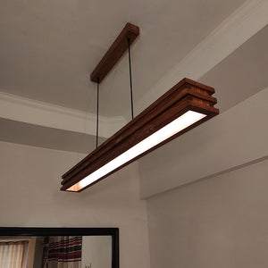 Artline 48 Brown Wooden LED Single Hanging Lamp