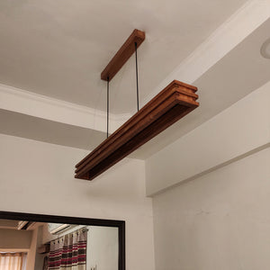 Artline 48 Brown Wooden LED Single Hanging Lamp