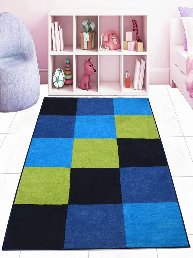 Saral Home Detec™ Soft Microfiber Anti Slip Kids Design Floor Carpet (120x180 cm)