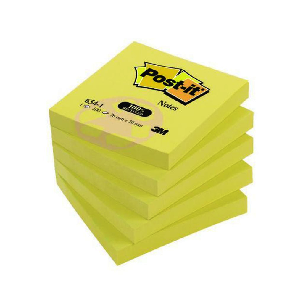 Detec™ 3M Yellow Notes 76mm x 126mm Pack of 8
