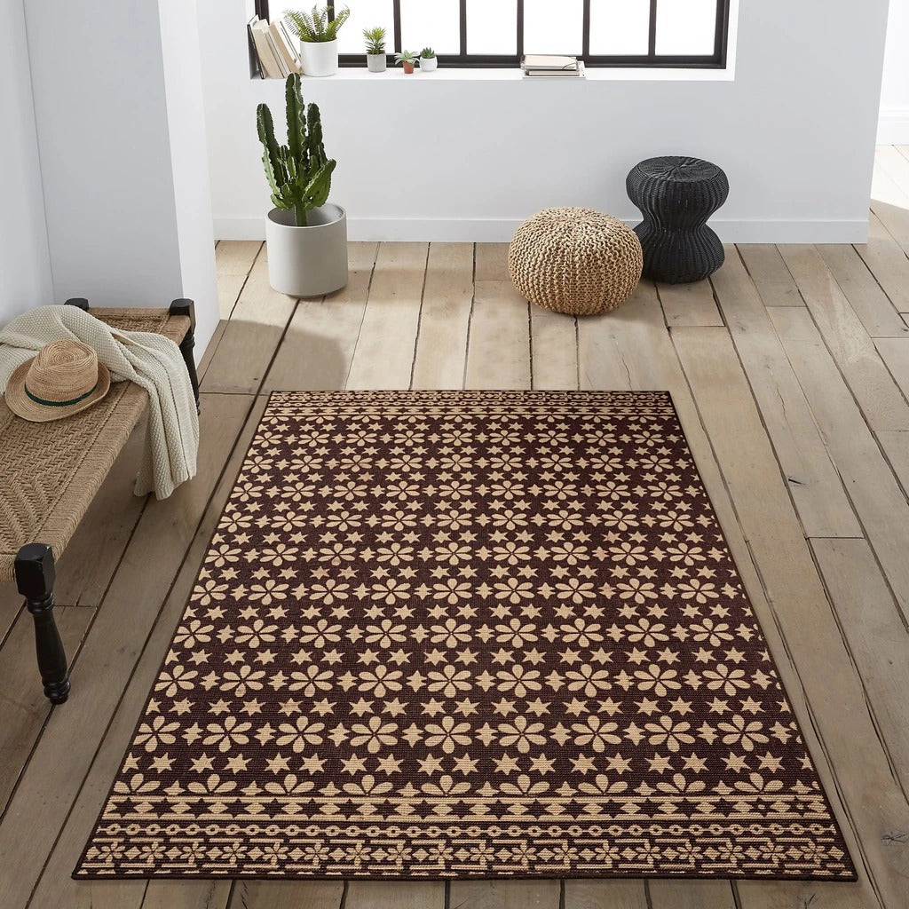 Saral Home Detec™  Printed Modern Carpet (120X180CM)