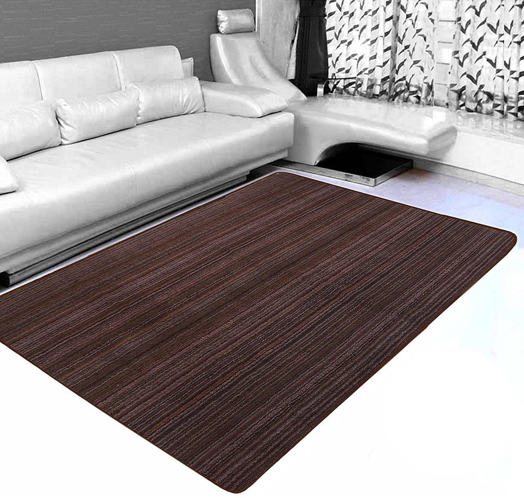 Saral Home Detec™ Striped Modern Carpet ( Microfiber, 120x180 cm)