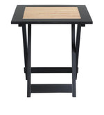 Load image into Gallery viewer, Detec™ Rubber Wood Bedside Table - Black Color
