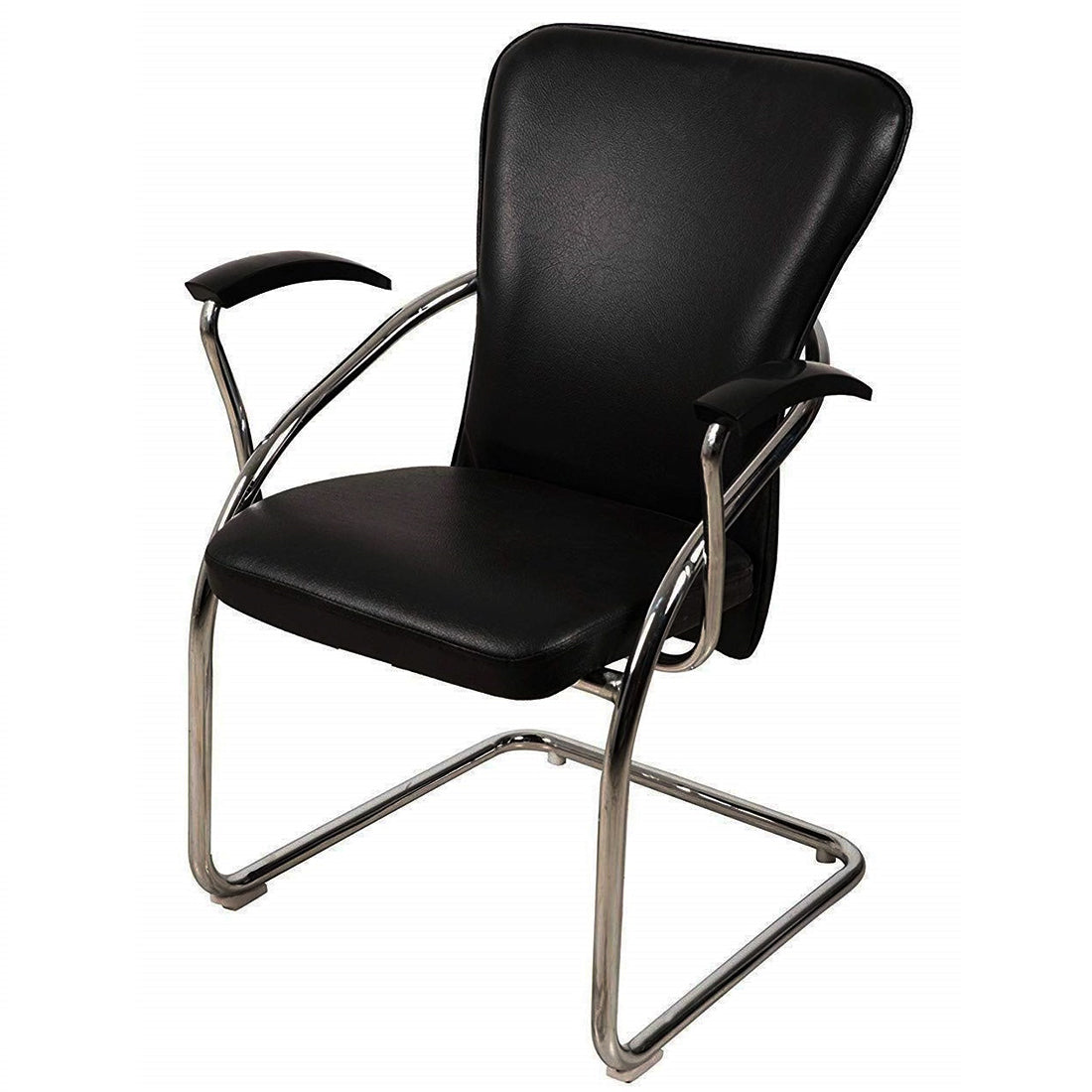Detec™ Steel Medium Back Visitor Chair - Black Pack of 2