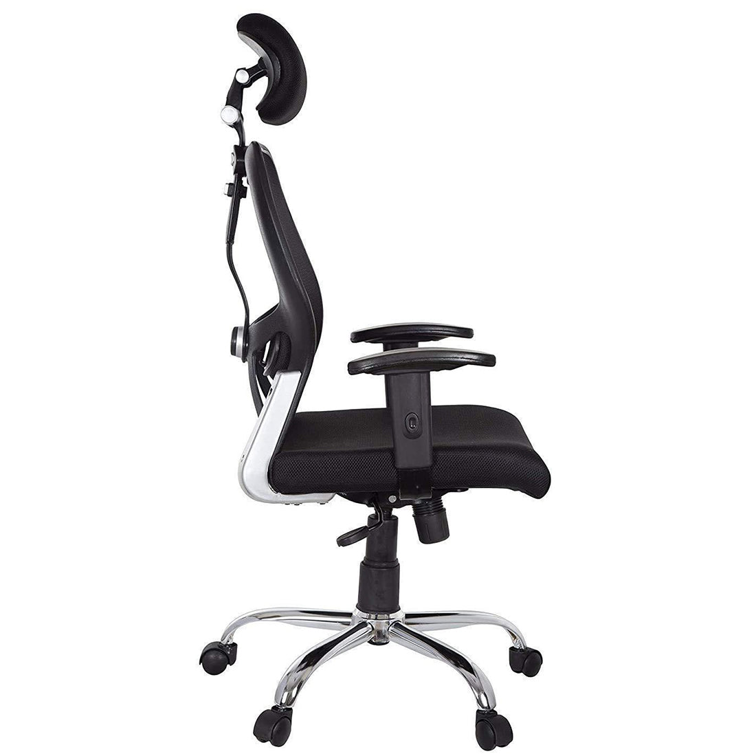 Detec™ Ergonomic Adjustable Revolving Chair - Black