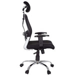 Load image into Gallery viewer, Detec™ Ergonomic Adjustable Revolving Chair - Black
