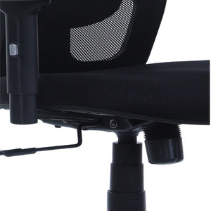Detec™ Ergonomic Revolving Chair High Back - Black Color