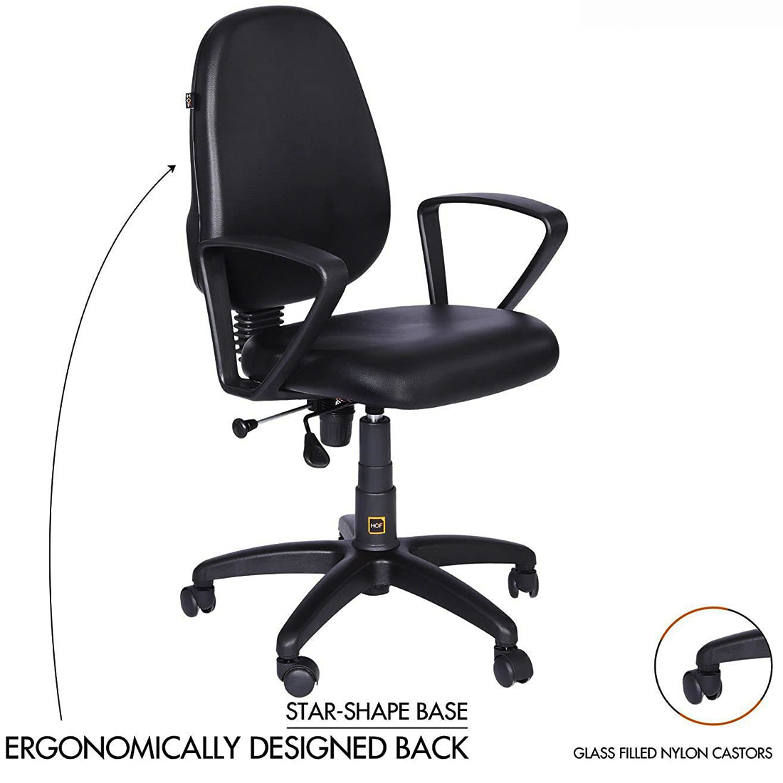 Detec™ Revolving Ergonomic Office Chair Leatherette Computer
