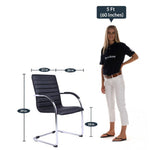 Load image into Gallery viewer, Detec™ Cantilever Office Chair - Black Color
