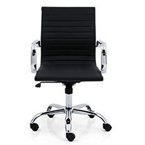 Revolving Chair with Back Support (Black)