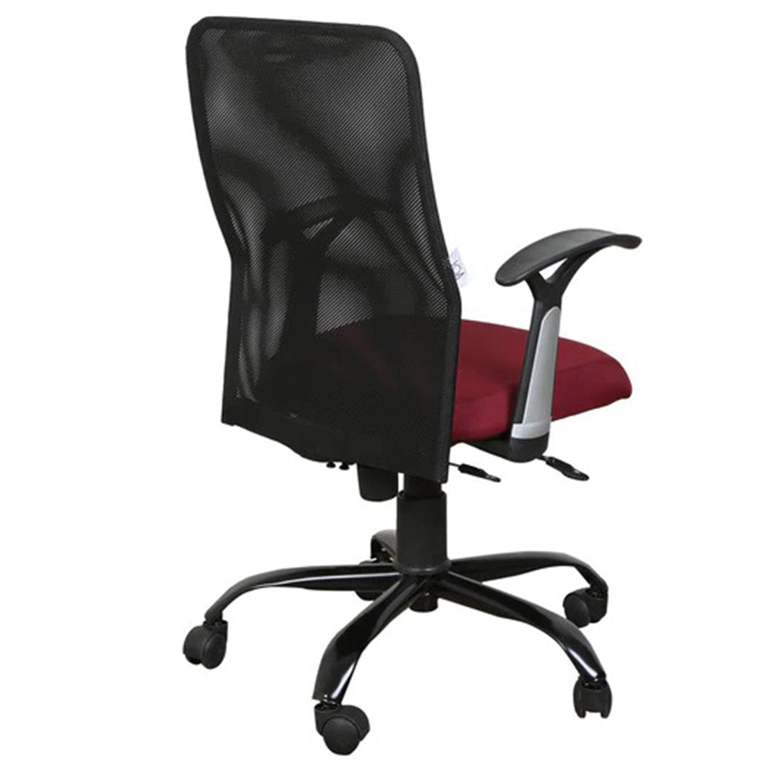 Detec™ Ergonomic Revolving Chair - Black and Maroon Pack of 2