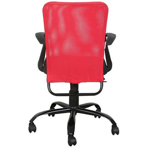 Detec™ Ergonomic Revolving Chair  Breathable Mesh - Red & Black Pack of 2