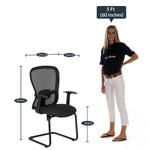 Load image into Gallery viewer, Detec™ Cantilever Chair - Black Color
