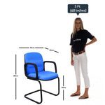 Load image into Gallery viewer, Detec™ Office Visitor Chair Polyester Fabric Cantilever Pack of 2
