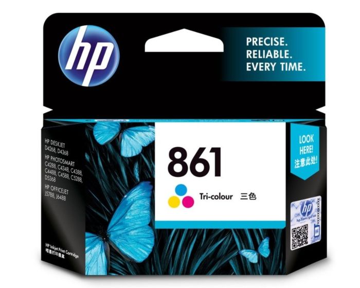 HP 861 Tri-color Ink Cartridge