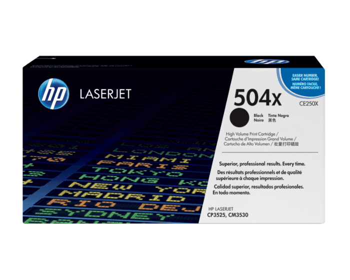 HP 504X Black High Yield Original LaserJet Toner Cartridge