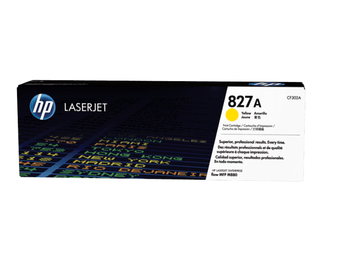 HP 827A Yellow Original LaserJet Toner Cartridge