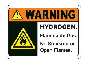 डिटेक™ हाइड्रोजन ज्वलनशील गैस साइन बोर्ड