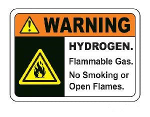 Detec™ Hydrogen Flammable Gas Sign Board 