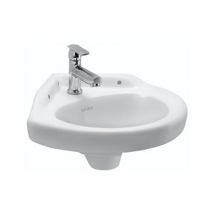 Cera Super Special Color Wall Hung Wash Basins Without Pedestal Corner