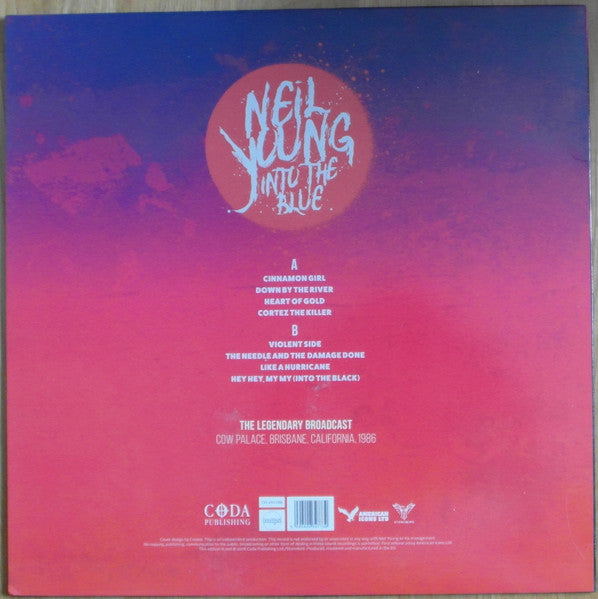 Vinyl English Neil Young Into The Blue Coloured Lp