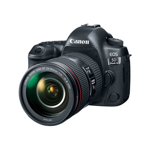 कैनन EOS 5D मार्क IV DSLR कैमरा 24 105mm F4L II लेंस के साथ