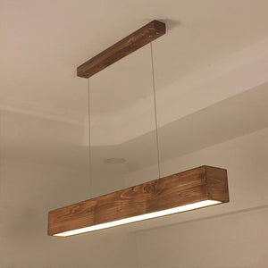 Clara 48 Brown Wooden LED Hanging Lamp