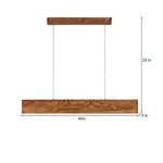 Load image into Gallery viewer, Clara 48 Brown Wooden LED Hanging Lamp
