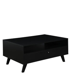 काले रंग में एक दराज के साथ डिटेक™ कॉफी टेबल