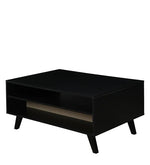 Load image into Gallery viewer, Detec™ Coffee Table with One Drawer in Black Colour
