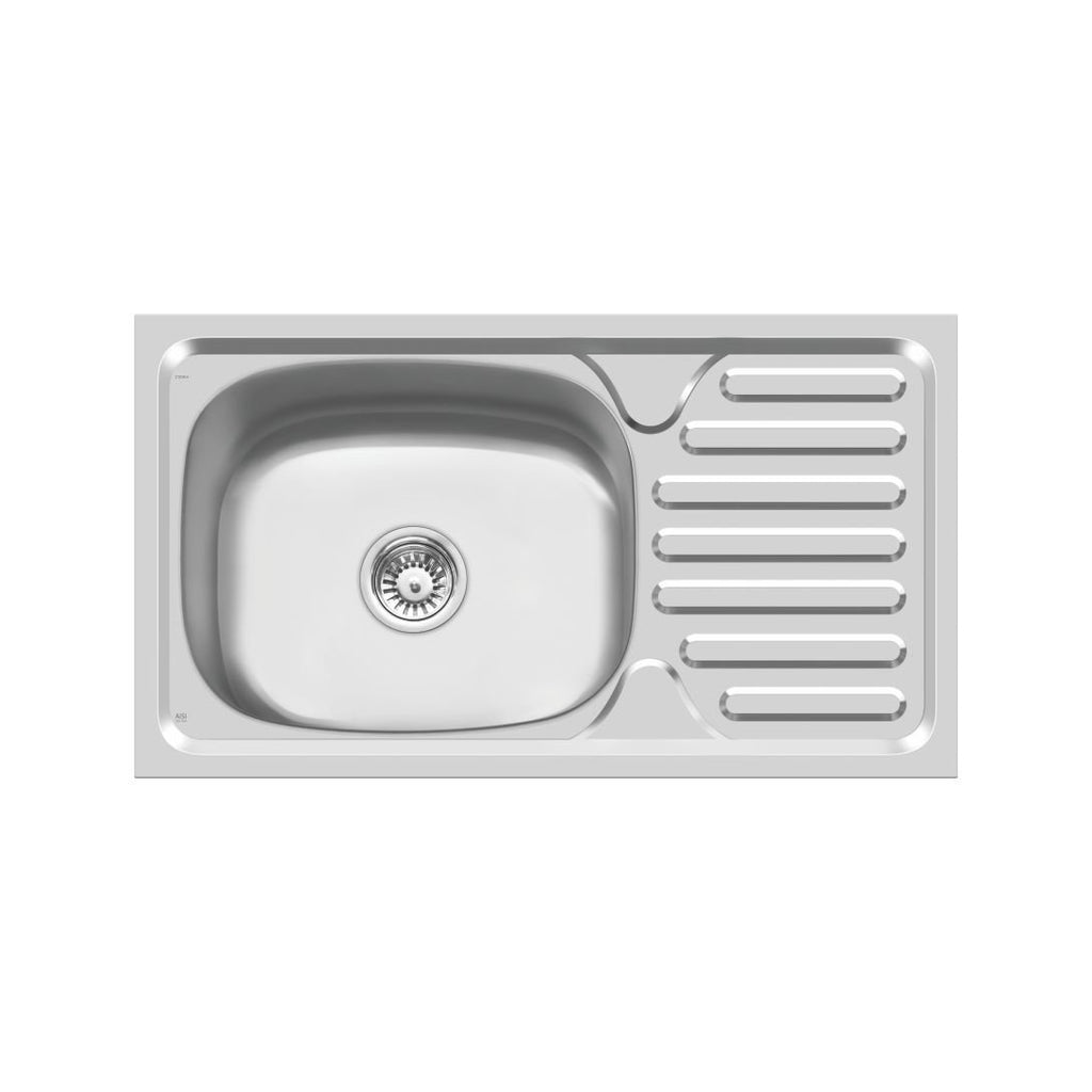 Cera Classic Range Single Bowl Sinks Drain Board Dakota Lite B4622102