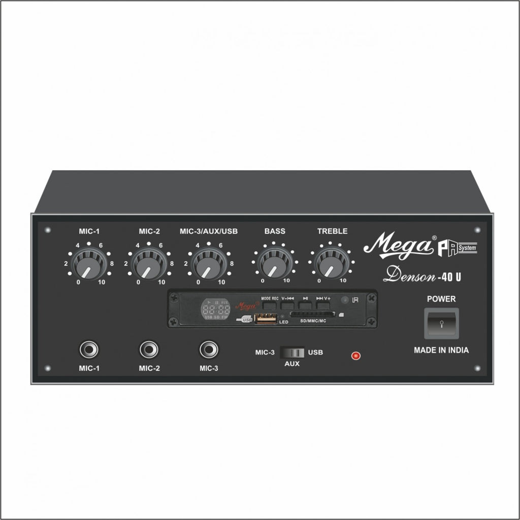 Mega Denson 40 U P.A Low Power Mixer Amplifier