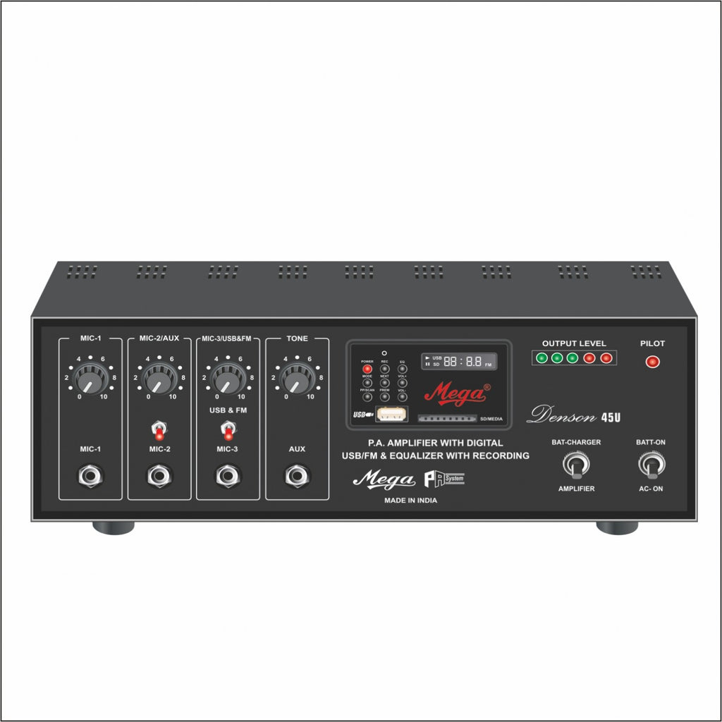Mega Denson 45 U P.A Low Power Mixer Amplifier