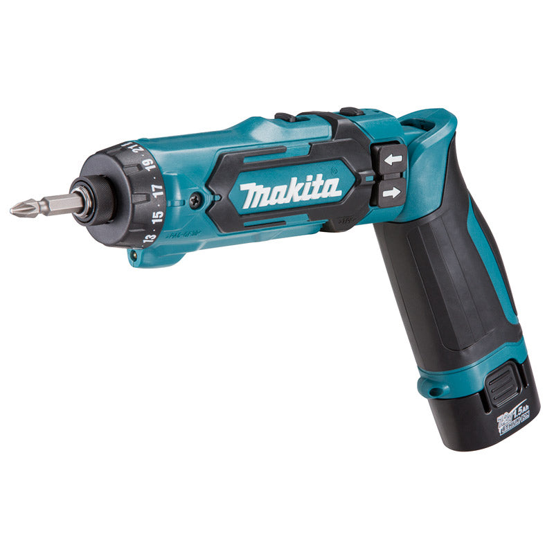 Makita DF012D 7.2V Li-Ion Cordless Two-Position 5 mm (3/16″) 8 N·m (71 in.lbs.) Driver Drill