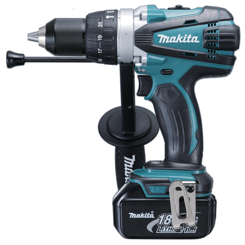 Makita DHP458RFE Cordless Hammer Driver Drill 18V