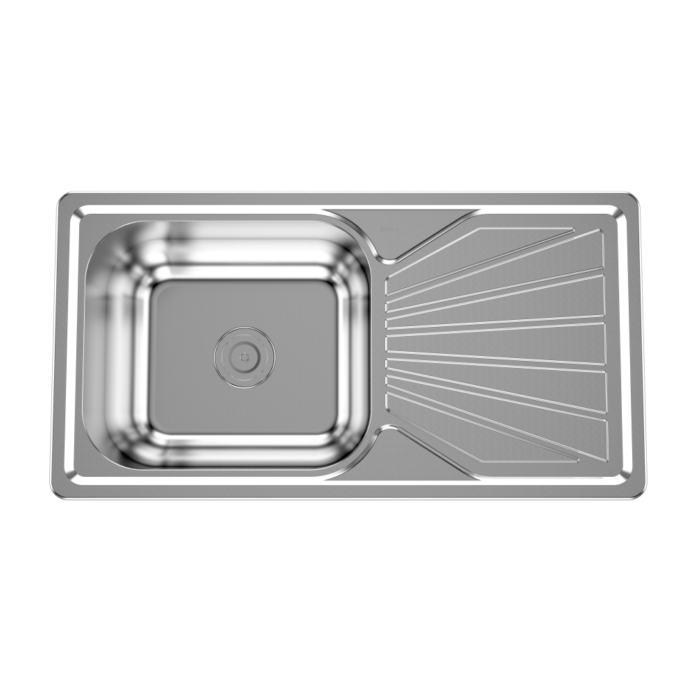 Cera 202 Grade Stainless Steel Pearl Finish Single Bowl B4922501
